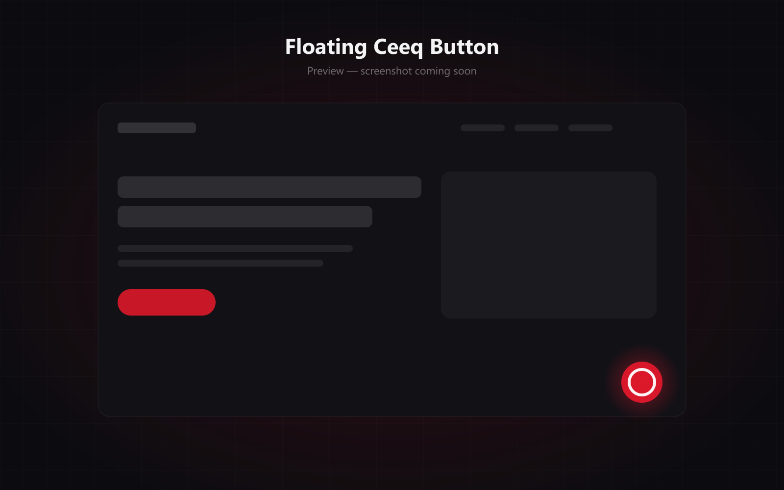 Floating Ceeq Button